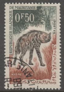 Mauritania 134 Striped Hyena 1963