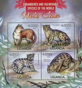 Wild Cats Stamp Prionailurus Rubiginosus Oreailurus Uncia S/S MNH #3045-3048