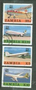 Zambia #397-400 Used Single (Complete Set) (Airplane)