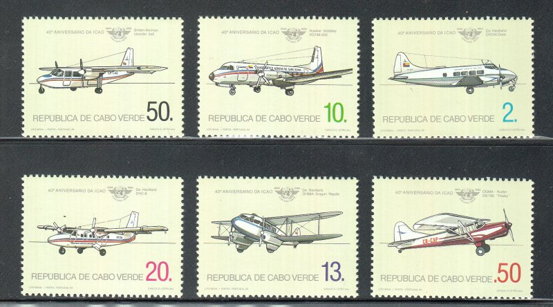 Cape Verde Scott #471-476 MNH