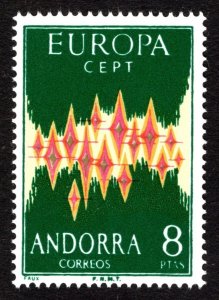 1972, Andorra, Spanish Administration, 8P, MNH, Sc 62, Reprint