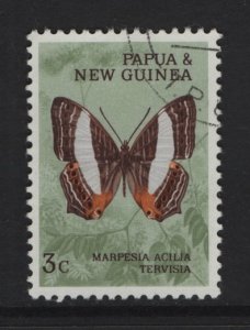 Papua New Guinea  #210  used  1966 butterflies 3c