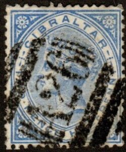 Gibraltar 14a - Used - 2 1/2p Victoria (wmk 2) (1898) (cv $3.40)