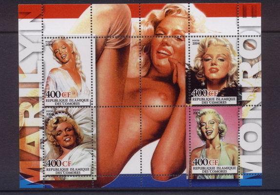 COMORES SHEET MARILYN MONROE