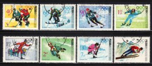 Poland #1561-68 ~ Cplt Set of 8 ~ Winter Olympics ~ CTO, NH