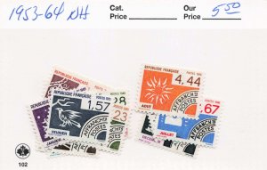 FRANCE  1953-64   MNH