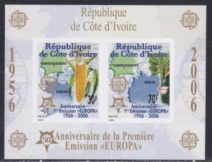 Ivory Coast # 1160a, Europa Stamps 50th Anniversary, NH, 1/2 Cat.
