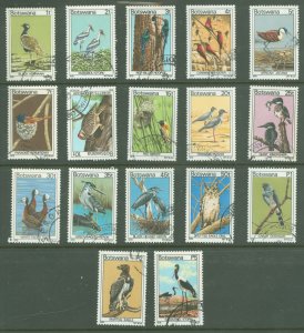 Botswana #198-214 Used Single (Complete Set)