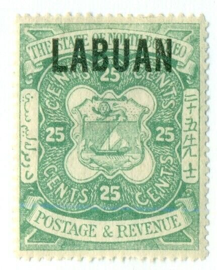 LABUAN #63, Mint Hinged, Scott $45.00