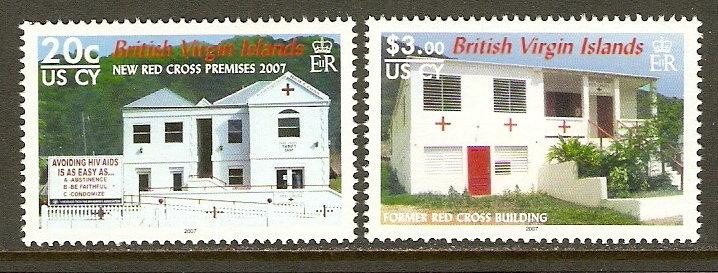 Virgin Islands #1073-4 NH Red Cross Buildings