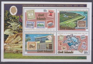 1974 Cook Islands 424-427/B38 Airplanes