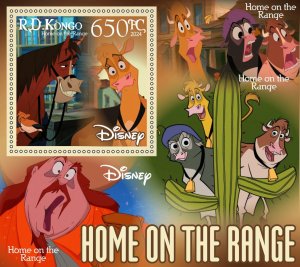 Stamps. Cartoons, Disney 6 sheets perforated 2024 year