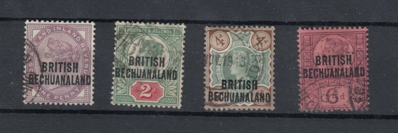 British Bechuanaland QV 1891 Set of 4 SG33/36 FU J9747