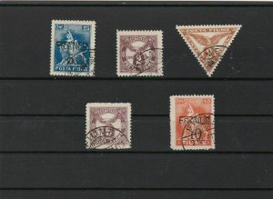 fiume 1919 and surcharge stamps  ref 12770