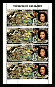 Togo 1998 - Alien, The 8th Passenger - Sheet of 12 Stamps - Scott 1625 - MNH