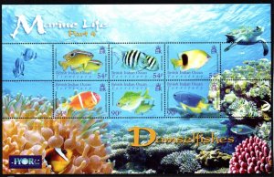 BRITISH INDIAN OCEAN TERR SGMS372 2008 MARINE LIFE DAMSEL FISH  MNH