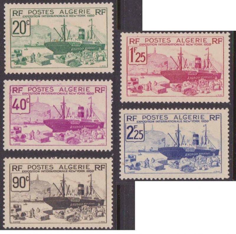 Algeria #126-30 MH set ship