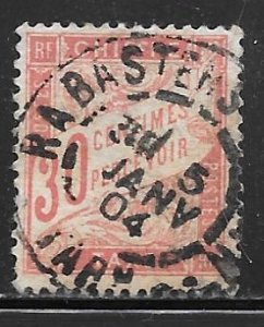 France J35: 30c Numeral, orange red, used, F-VF