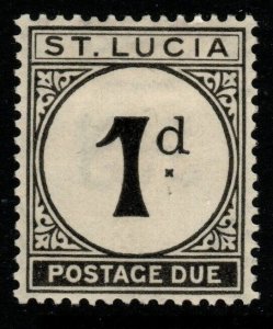 ST.LUCIA SGD3 1933 1d BLACK MTD MINT