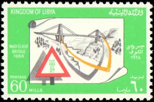 Libya #346-347, Complete Set(2), 1968, Bridges, Never Hinged