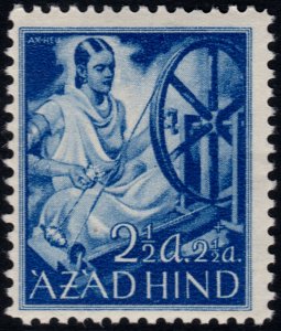 ✔️ GERMAN NAZI AZAD HIND 1943 - NATIONAL INDIA - MI. III ** MNH [CRD023.3]