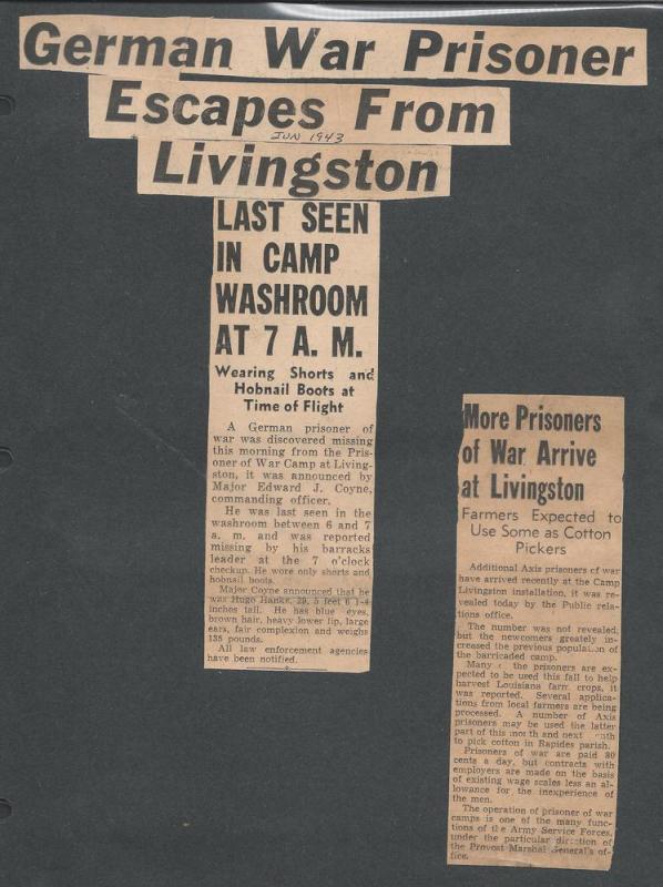 Six Covers , An MP in Camp Livingston, WWII Related