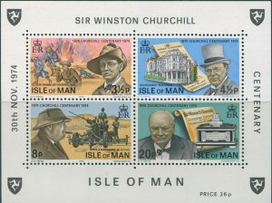 Isle of Man 1974 SG58 Churchill MS MNH