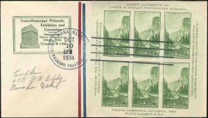 United States First Day Covers #751-27, 1934 1c Trans-Mississippi Phil. Expos...