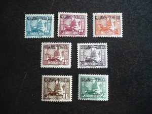 Stamps-French Office Kouang-Tcheou-Scott#99-105-Mint Hinged Part Set of 7 Stamps