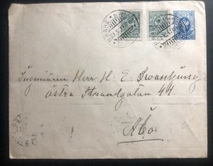 1917 Raahe Finland Russia Occupation Cover To Turku