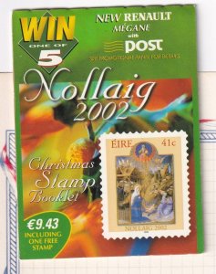 IRELAND NOLLAIG CHRISTMAS STAMP BOOKLET POST OFFICE FRESH AT FACE VALUE