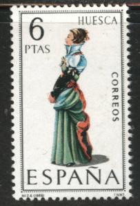 SPAIN Scott 1415 MNH** Huesca regional costume 1968