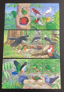 Solomon Islands #1021-23 Mint 2005 Birds. BirdLife International Conservation