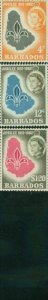 Barbados 1962 Scouting , 3 stamps