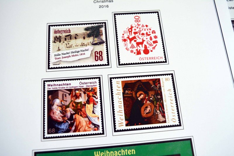 COLOR PRINTED AUSTRIA 2011-2020 STAMP ALBUM PAGES (101 illustrated pages)