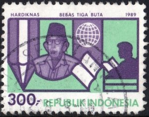 Indonesia SC#1389 300 Rp National Education Day (1989) Used