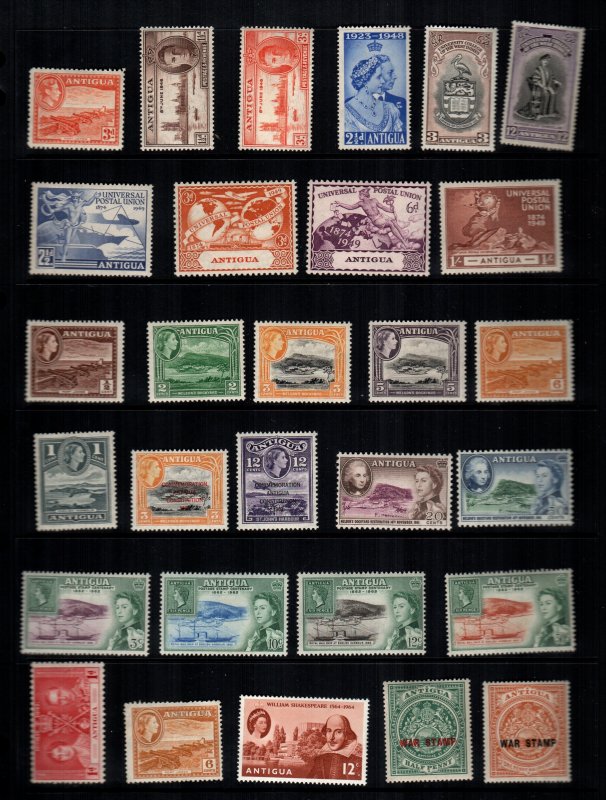 Antigua  MH  lot of 29