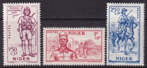 Niger 1941 Sc B11-3 set MH*