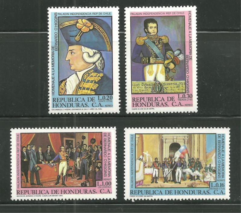 Honduras C-699-702 MNH Paintings of O'Higgins