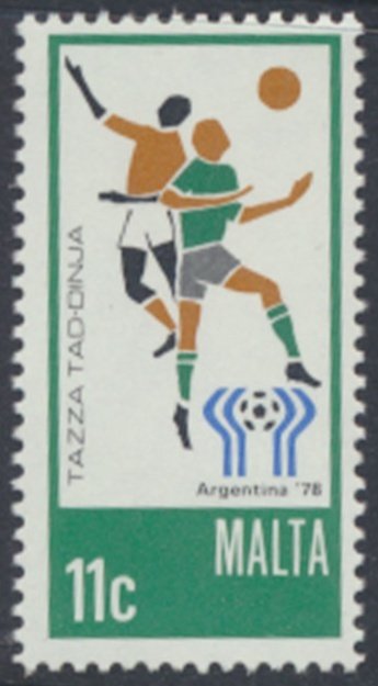 Malta     SC# 550  MNH  World Cup Soccer    see details & scans