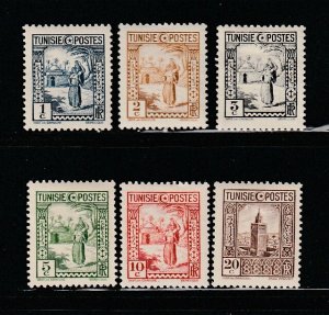 Tunisia 122-126, 128 MH Various