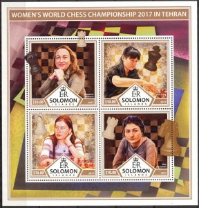 Solomon Islands 2017 Chess Women's World Championship sheet MNH