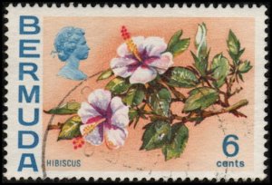 Bermuda 260 - Used - 6c Hibiscus (1970) (cv $0.70)