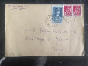 1943 Algeria Censored cover to The Red Cross Geneva Switzerland Family Message