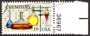 1976, US 13c, Chemistry, Used plate single, Sc 1685