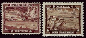 Malta #28-29 Mint F-VF hr..Grab a Bargain!!!