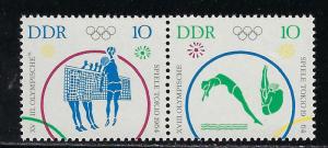 German Democratic Republic Scott # 712 + 711, mint nh, pair