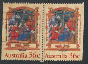 SG 1225  SC# 1159 Used  left / right (pair) margins imperf  - Christmas 