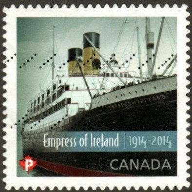 Canada 2747 - Used - (85c) Empress of Ireland (Perf 13.5) (2014) (cv $0.35)