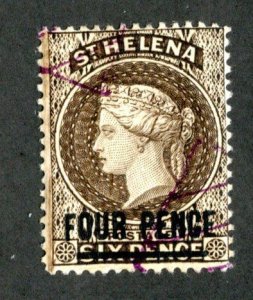 1894 St Helena Sc#38a annuled ( 1469 BCX2 )